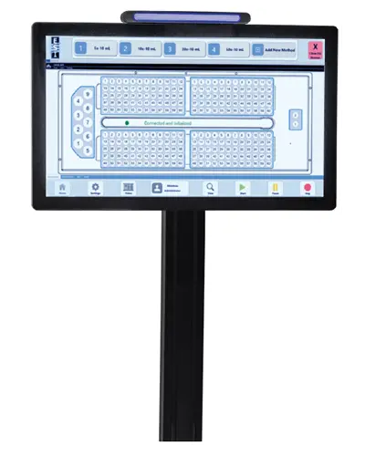prepFAST Station Integrated Touchscreen Interface